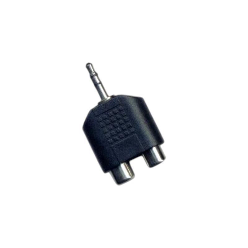 PLUG ST 3.5 2 JACK RCA