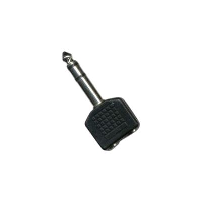 PLUG ST 6.5 2 JACK MONO 3.5