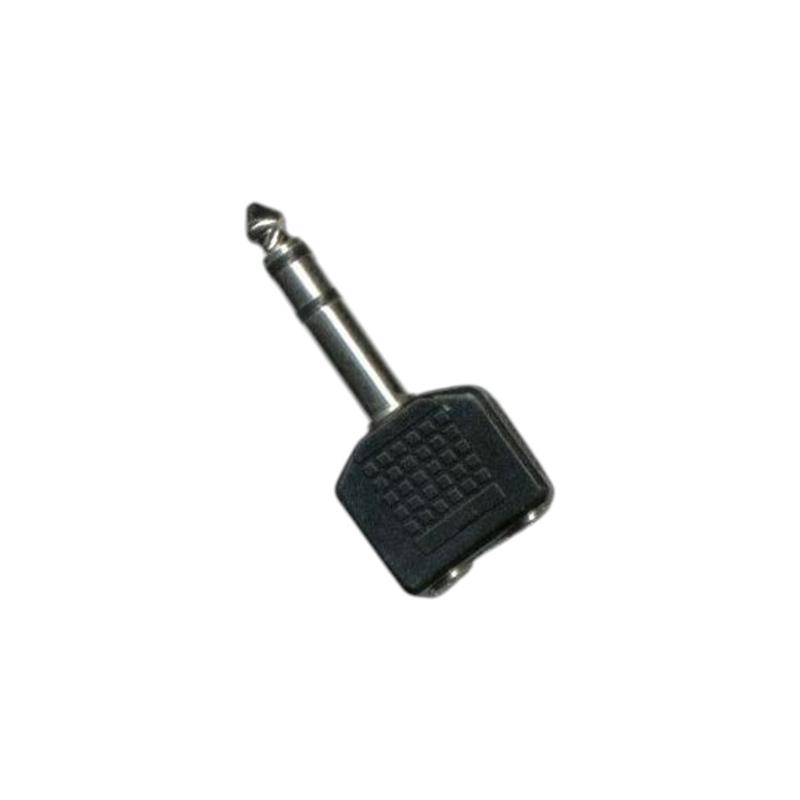 PLUG ST 6.5 2 JACK MONO 3.5