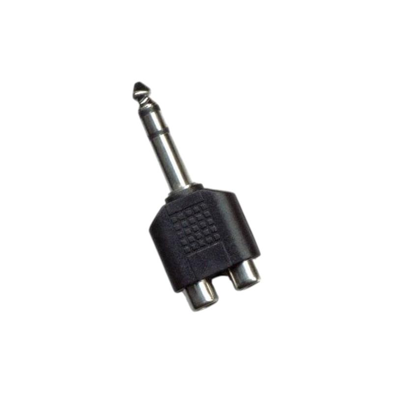 PLUG ST 6.5 2 JACK RCA