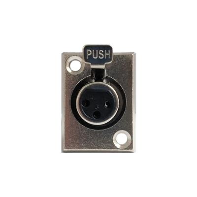 CONECTOR CANON CHASIS XLR DE 3 CONTACTOS HEMBRA