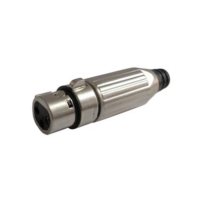 CONECTOR CANON XLR DE 3 CONTACTOS A CABLE HEMBRA