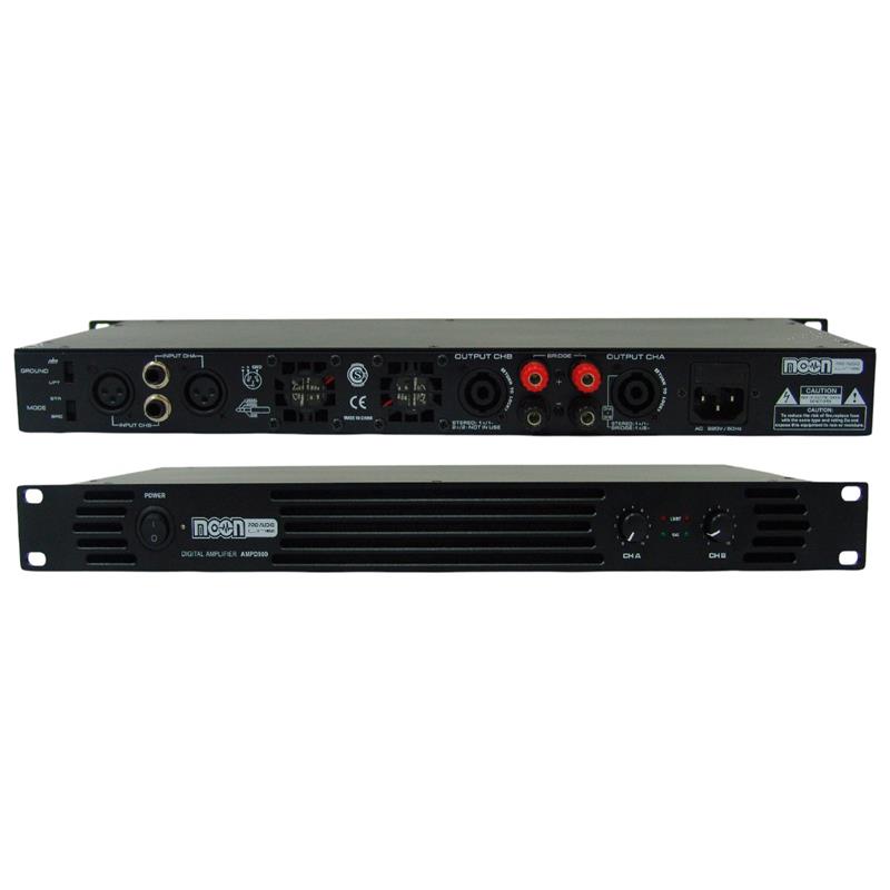 AMPLIFICADOR DE 2 CANALES 900W  CLASE ¨D¨