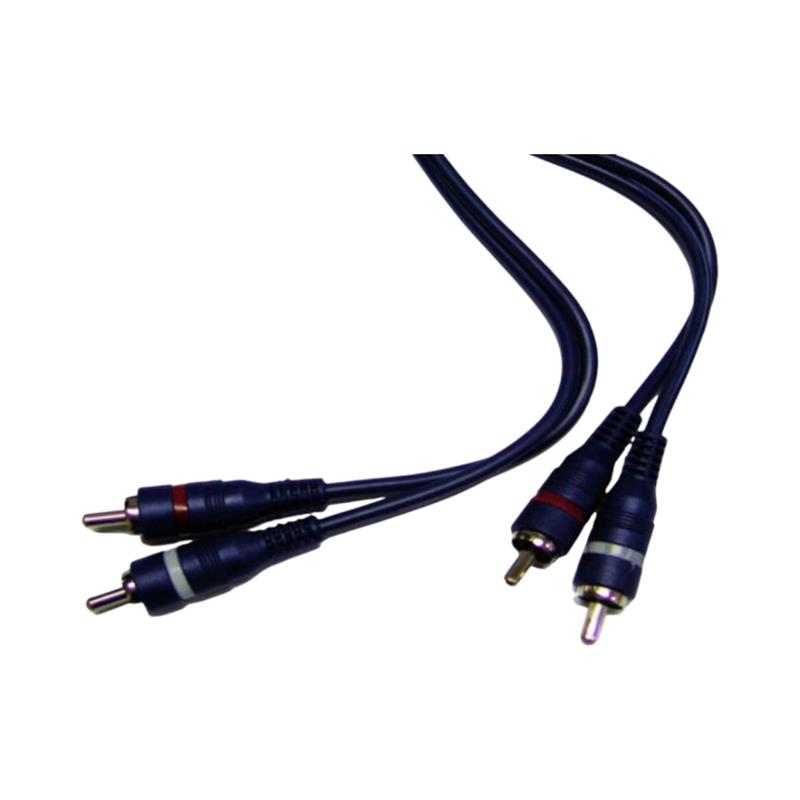 CABLE ARMADO ARTEKIT LINEA BLUE DE 2X2RCA 6MTS