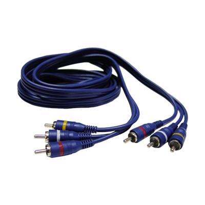 CABLE ARMADO ARTEKIT LINEA BLUE DE 3X3RCA 2MTS