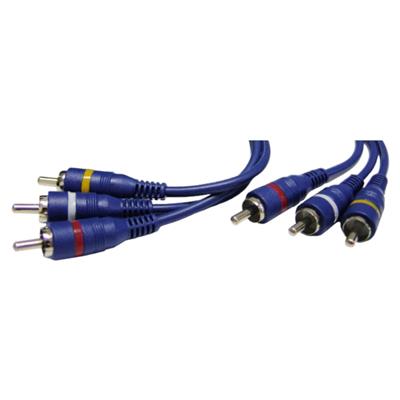 CABLE ARMADO ARTEKIT LINEA BLUE DE 3X3RCA 4MTS