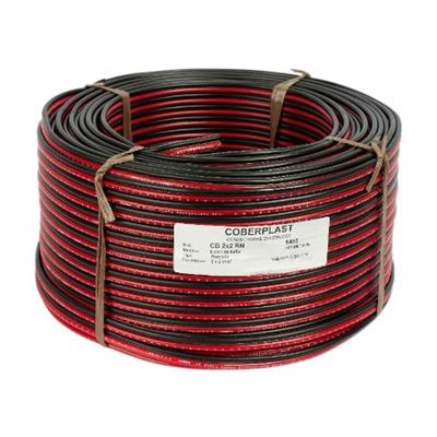 BOBINA DE 300M CABLE BAFLE 2X2.5 ROJO/NEGRO