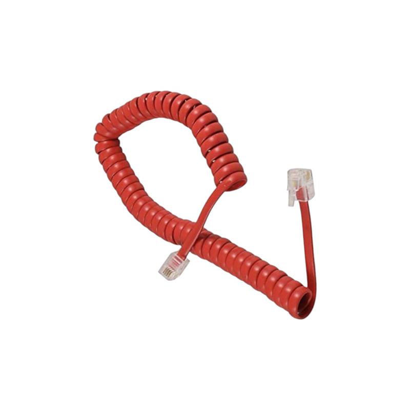 CABLE ESPIRALADO 4 CONDUCTORES ROJO