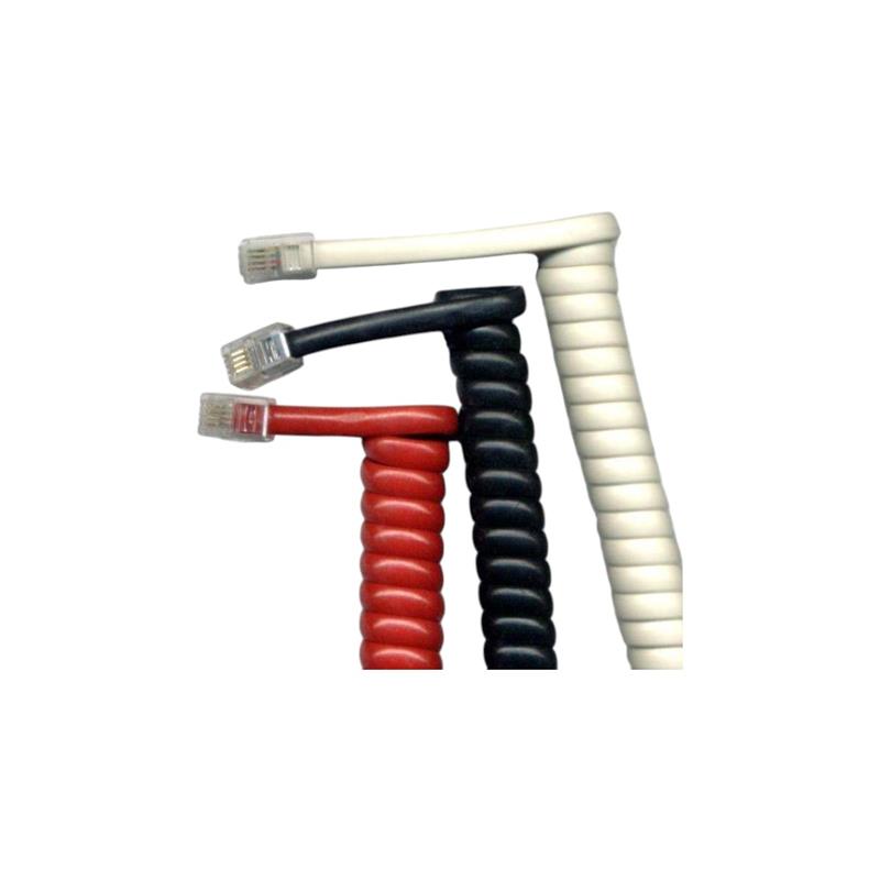 CABLE ESPIRALADO 4 CONDUCTORES MARFIL