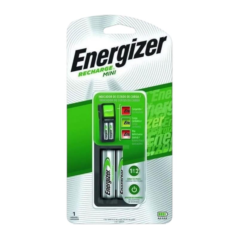 Cargador Energizer Mini Inc 2 X Pilas Recargables AA