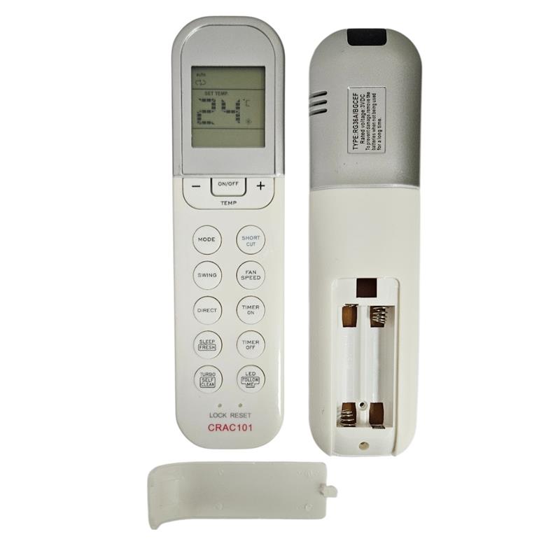 Control remoto aire acondicionado Electra  Samsung  Medida 16cmx4cm Peso 0,062