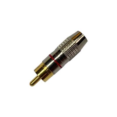 PLUG RCA METALICO ROJO