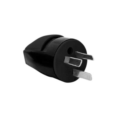 Ficha negra  Macho 220 a cable 00532