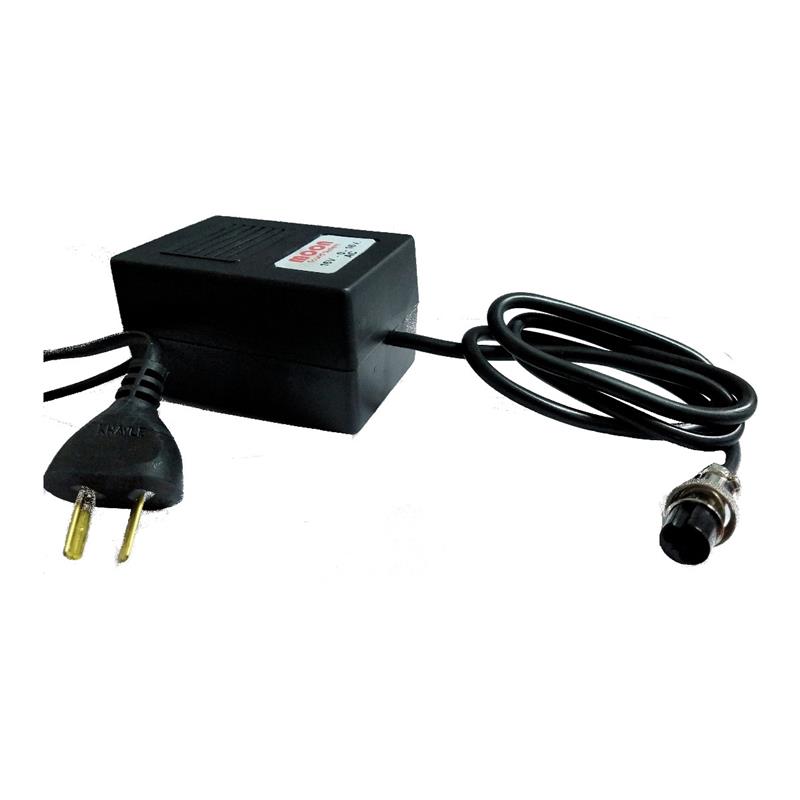 TRANSFORMADOR DE CA DE 16V+16V - 1A. CON SALIDA CANON