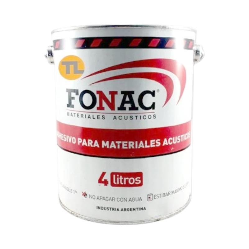 Adhesivo FONAC de 4 litros. Rinde alrededor de 10m cuadrados