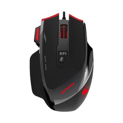 (*) MOUSE PARA GAMING NEGRO Y ROJO