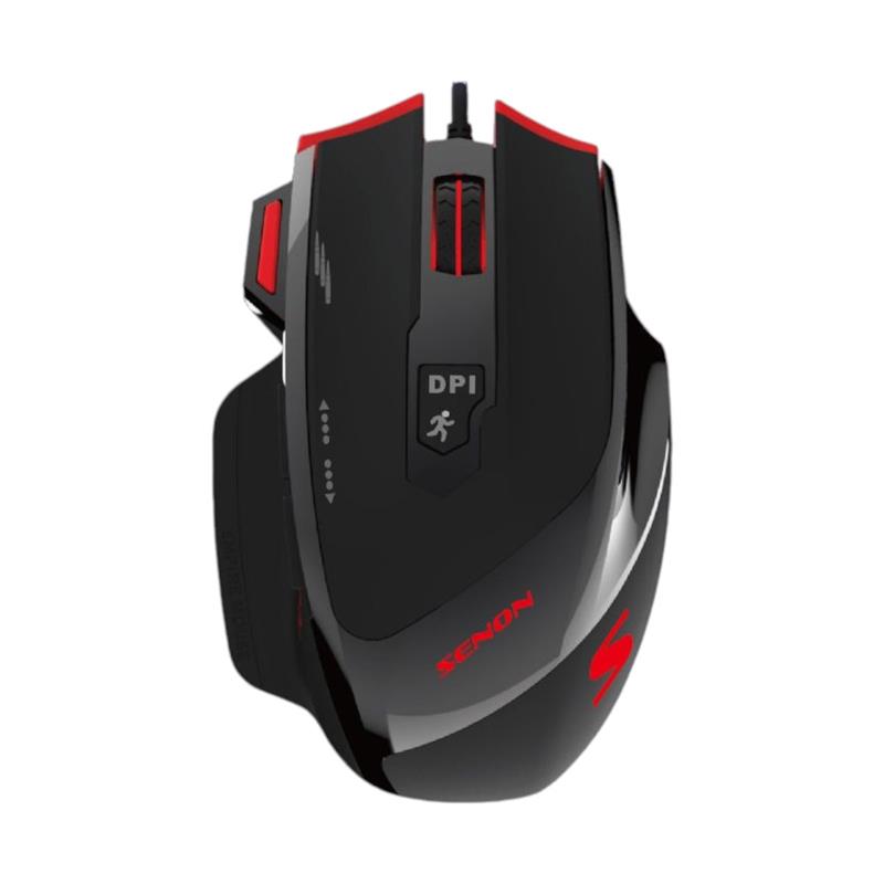 (*) MOUSE PARA GAMING NEGRO Y ROJO