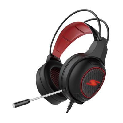 AURICULAR PARA GAMING NEGRO Y ROJO