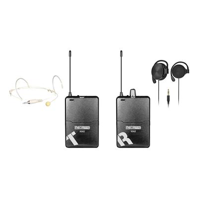 TRANSMISOR Y RECEPTOR PORTATIL E INALAMBRICO. DE UHF. PARA GUIA O CAMARA