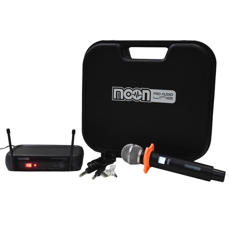 MICROFONO INALAMBRICO DE MANO RECARGABLE CON FRECUENCIA VARIABLE