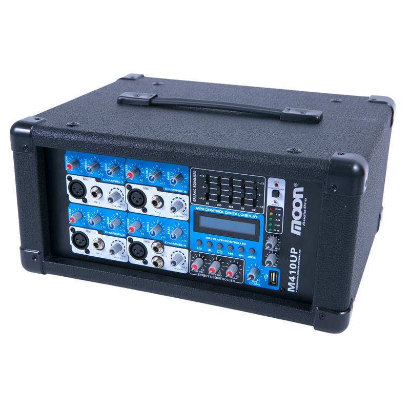 (*) MIXER MOON 4 CANALES C/USB Y DISPLAY 150w