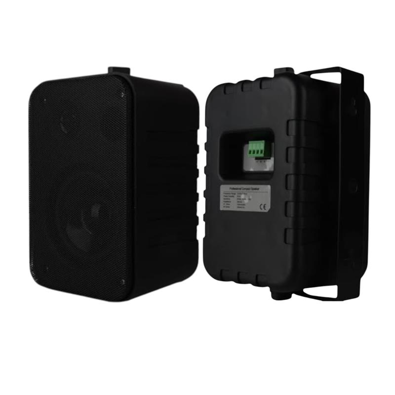 BAFLE DE 4 PLASTICO NEGRO CON TRANSFORMADOR DE LINEA