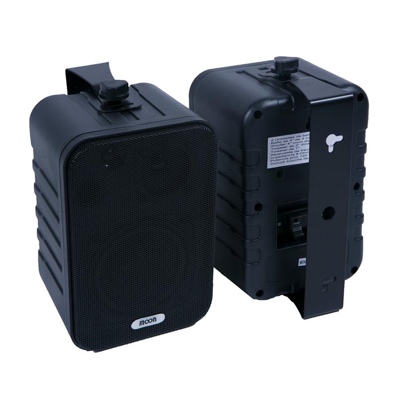 BAFLE DE 4 PLASTICO NEGRO 