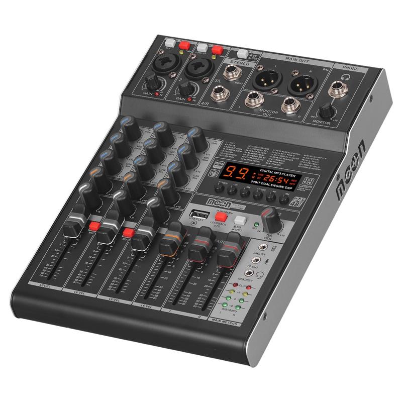 (*) Mixer De 4 Canales Con Fuente