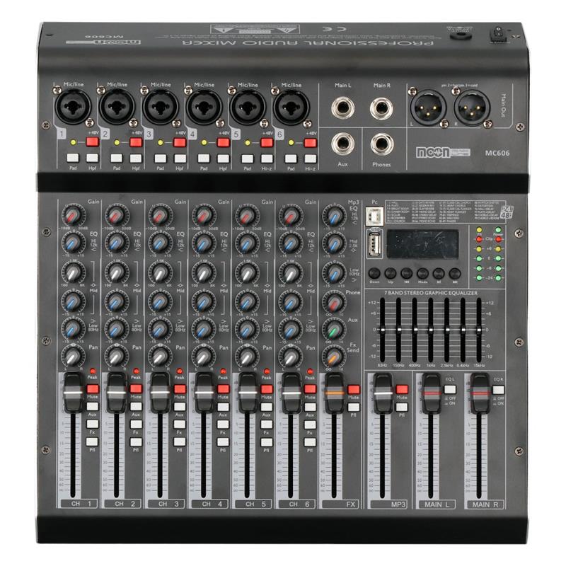 (*) Mixer De 6 Canales Con Fuente