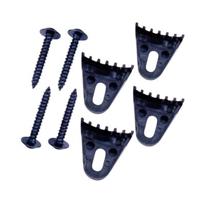 JUEGO DE 4 SOPORTES/TORNILLOS