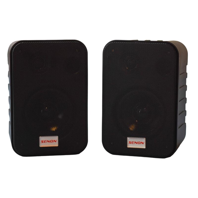 JUEGO DE BAFLE  DE 4¨ PLASTICO PARA INSTALACION NEGRO