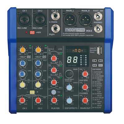 (*) MIXER DE CUATRO CANALES CON 99 EFECTOS DSP 24 BIT 48KHZ / MP3 / USB