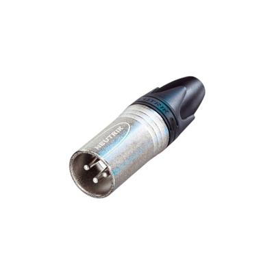 XLR-3 Cont. Macho a cable (plateado p/soldar).Línea Nueva