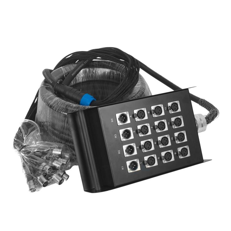 PACHERA DE 16 CANALES (12 envios y 4 retornos)  C/CABLE DE 20MTS