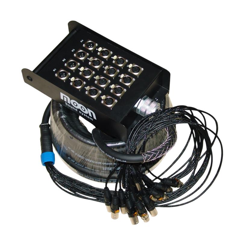 PACHERA DE 16 CANALES (12 envios y 4 retornos)  C/CABLE DE 30 MTS