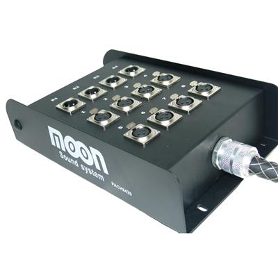 PACHERA DE 12 CANALES 8 ENVIOS  X 4 RETORNOS C/CABLE DE 20 MTS