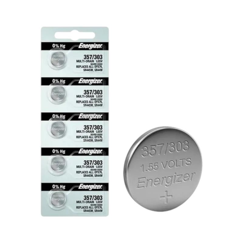Blister de 5  Pilas Energizer para reloj 357/303