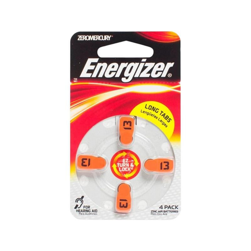 Blister de 4 Pilas Energizer de audiologia AID AZ13 ZM