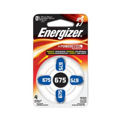 Blister de 4 Pilas Energizer de audiologia AID AZ675 ZM