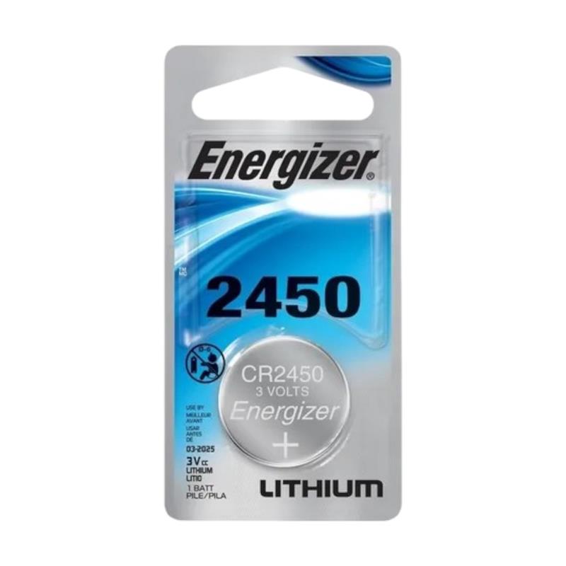 Pila Energizer de litio CR2450 para juguetes y dispotivos medicos contiene 1 unidad