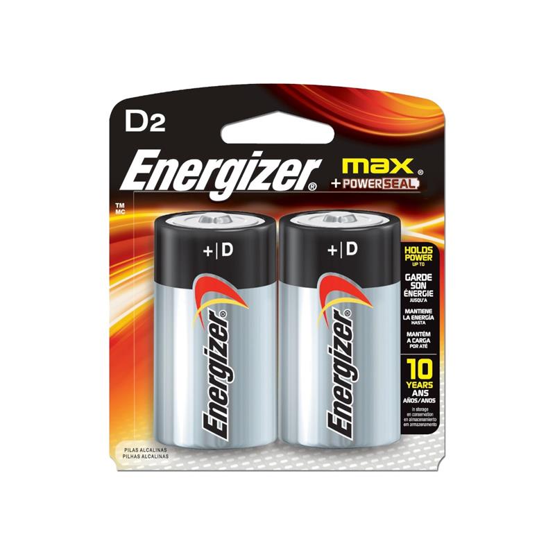 Blister de 2 pila Energizer D2  Grande E-95