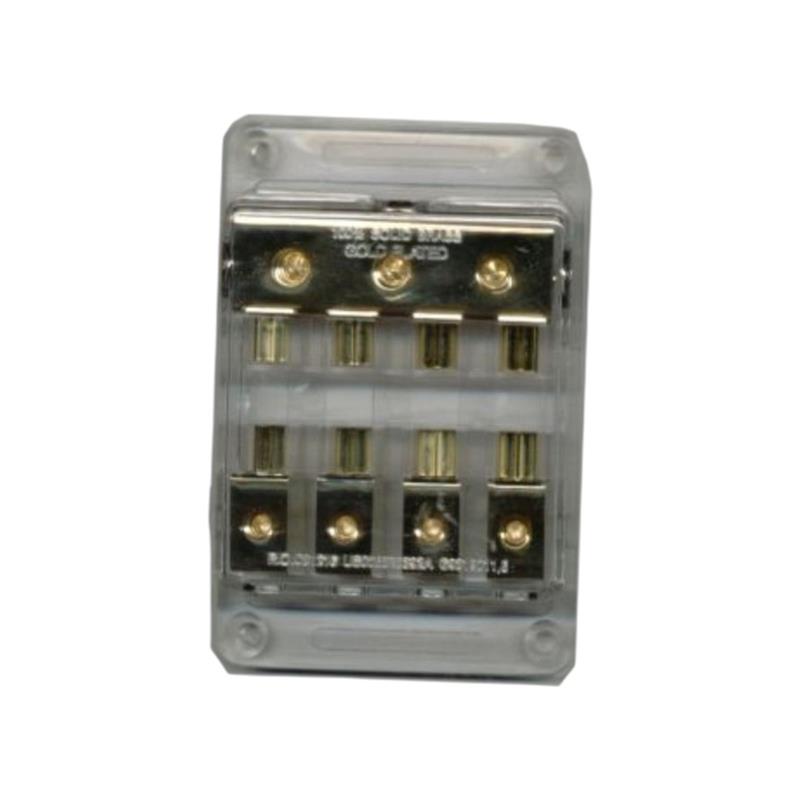 PORTAFUSIBLE 3X4 DORADO MOON