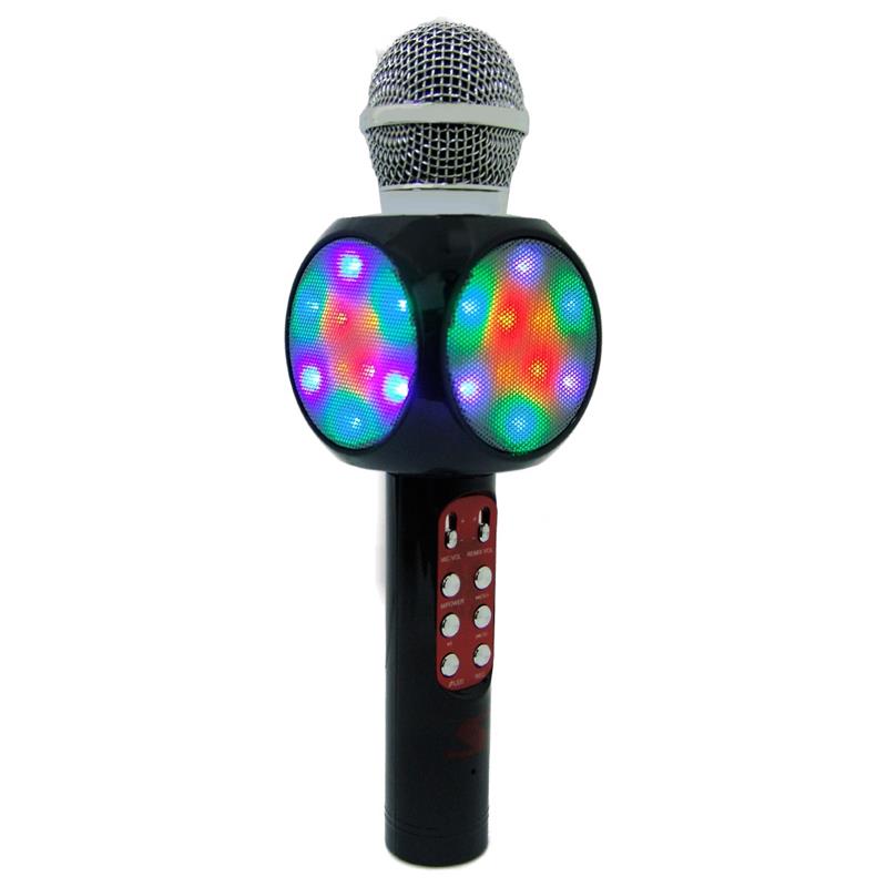 MICRÓFONO SENON Q10 CON BT - KARAOKE -PUERTO-FM-USB/TF-BAT.Y ESTUCHE -NEGRO