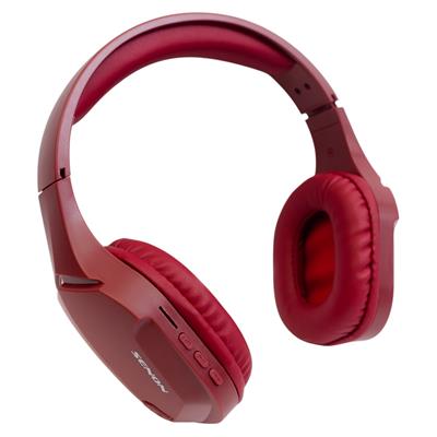 AURICULAR CON MICROFONO INALAMBRICO COLOR ROJO