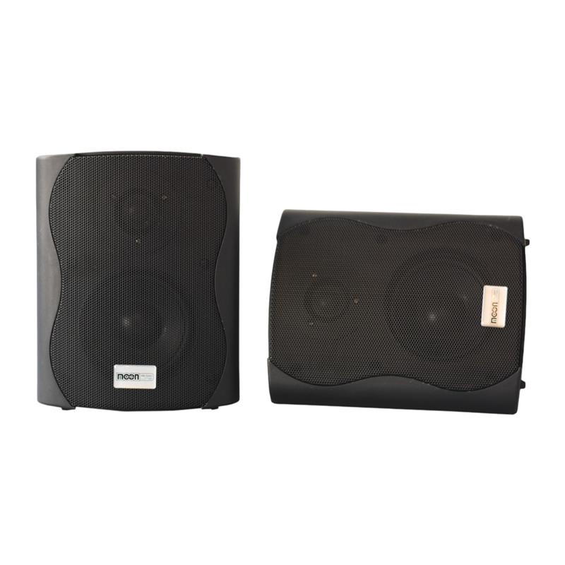 JGO DE BAFLE  DE 4 PLASTICO PARA INSTALACION NEGRO 8 OHMS C/TRAFO DE LINEA 70/100v