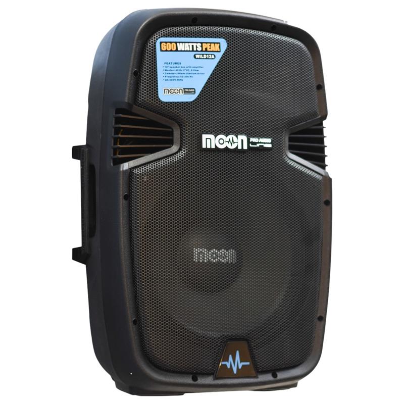 BAFLE POTENCIADO DE 12 CON USB, SD, BLUETOOTH, PANTALLA, CONTROL REMOTO.