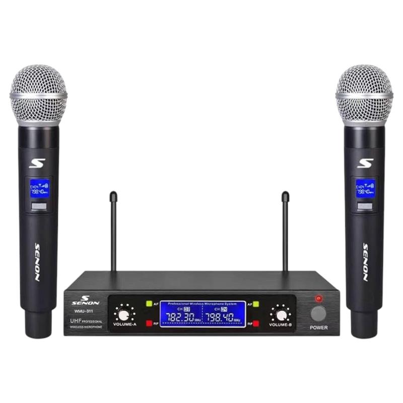 MICROFONO INALAMBRICO DOBLE DE MANO UHF