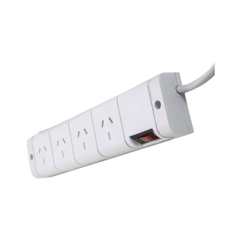 Zapatilla blanca  4 tomas chicote 25cm cod.00675