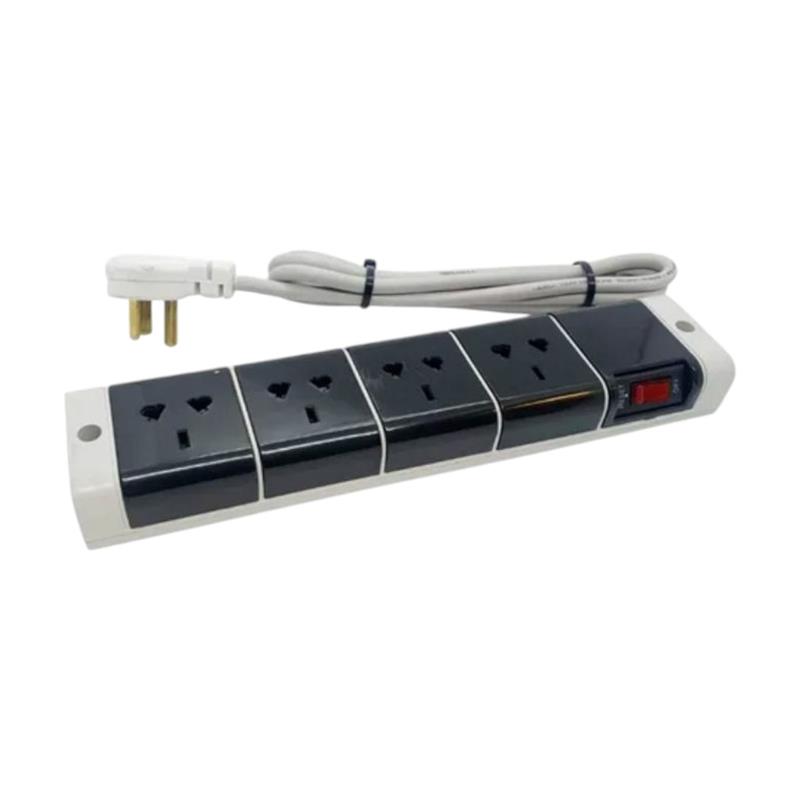 Zapatilla Negra  4 tomas 1,5m cod.00686