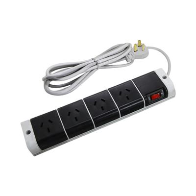 Zapatilla Negra  4 tomas 2,5m cod.00687